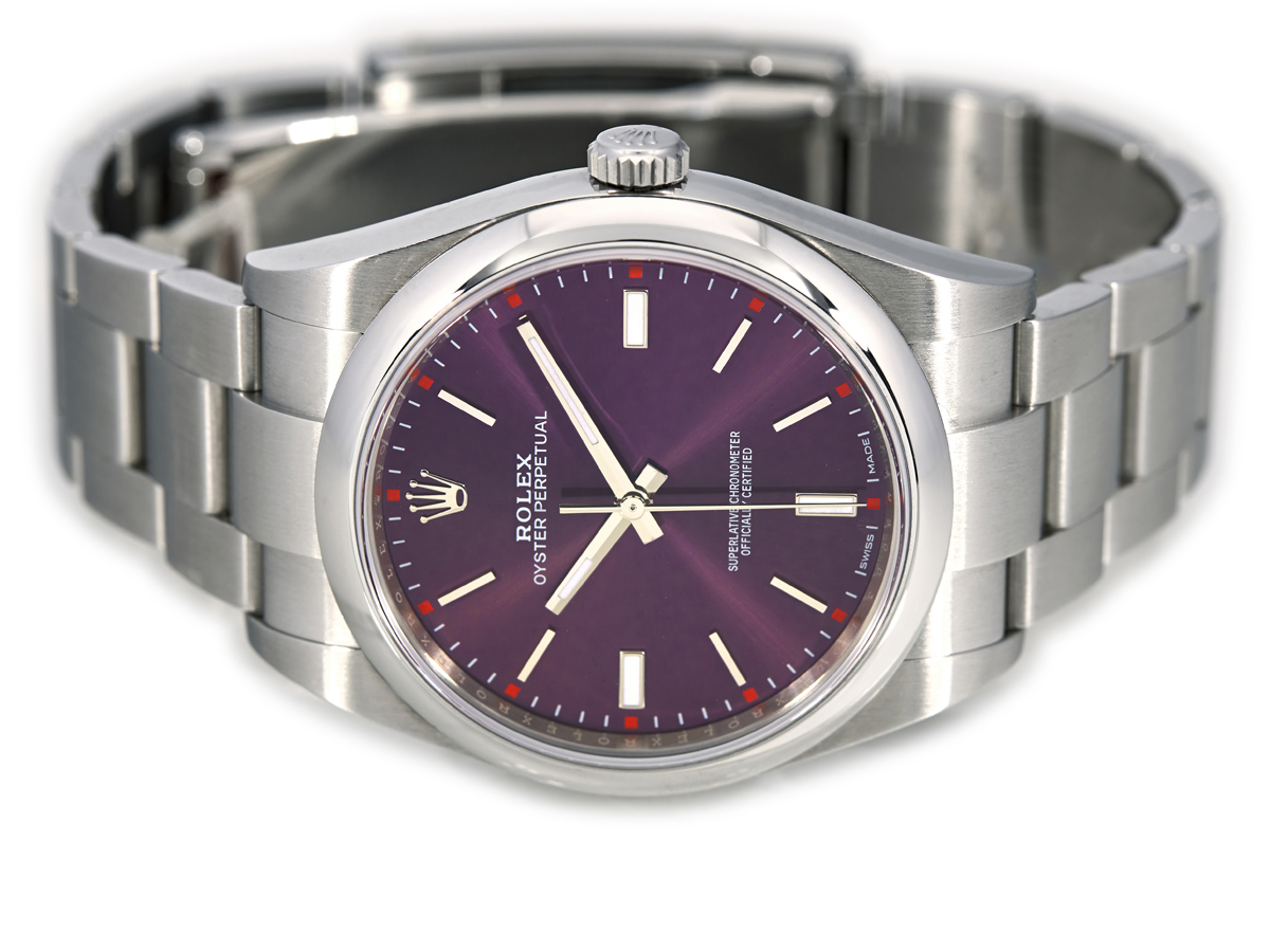 Rolex oyster perpetual discount 39 red grape review